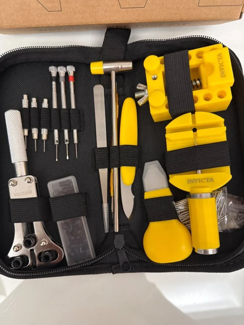 Invicta Watch Repair Travel Tool Kit Essentials & Carrying Case (Model ITK-006)